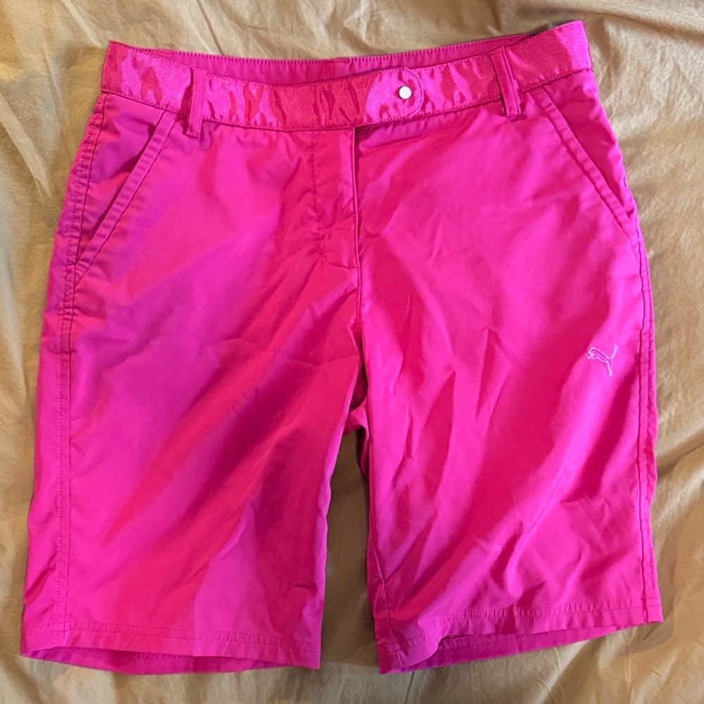 Puma Women's Pink golf shorts